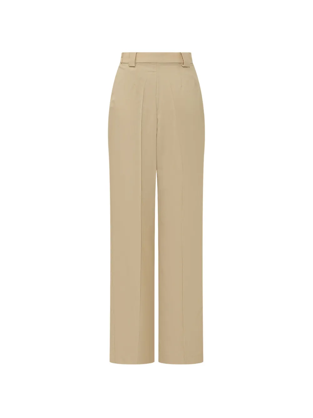moms pants Wollen plooibroek Beige