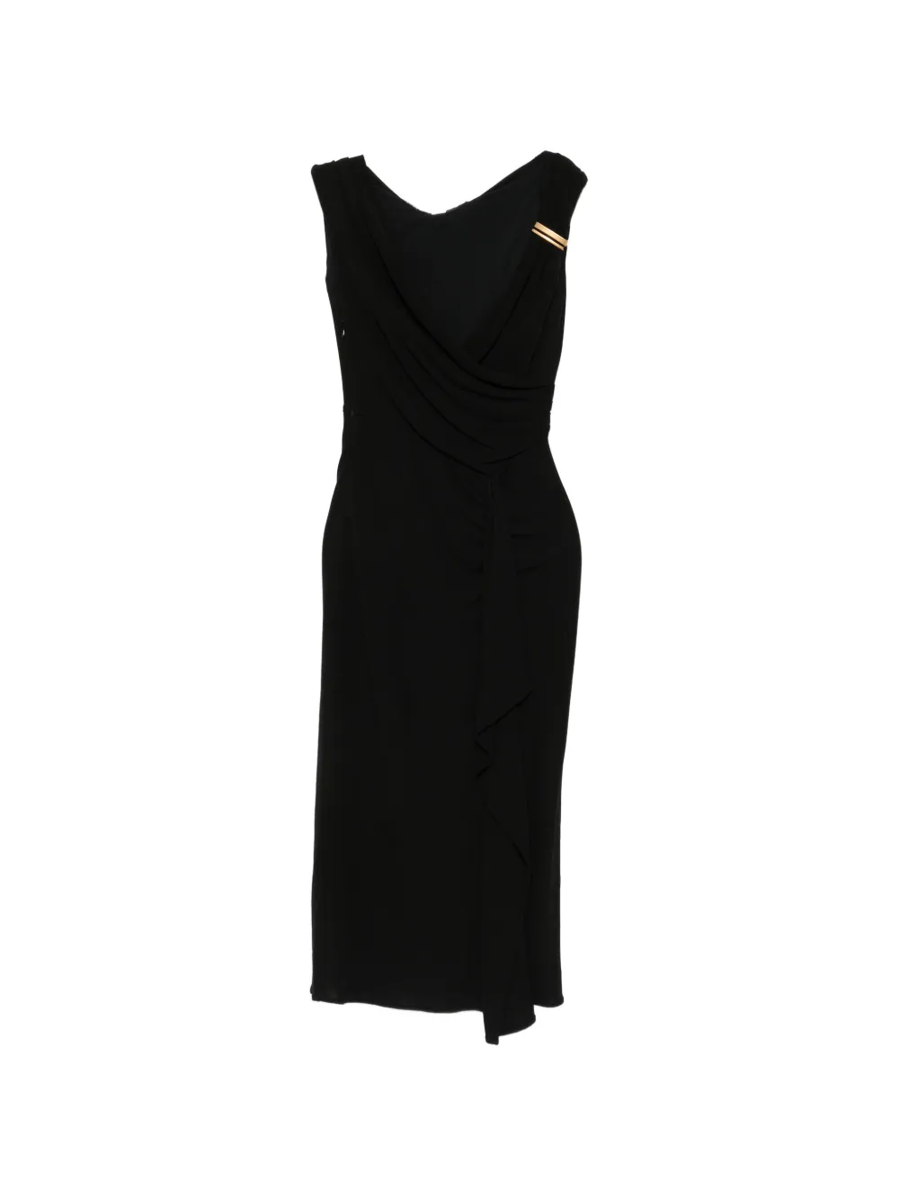 Max Mara metal-detail midi dress - Black
