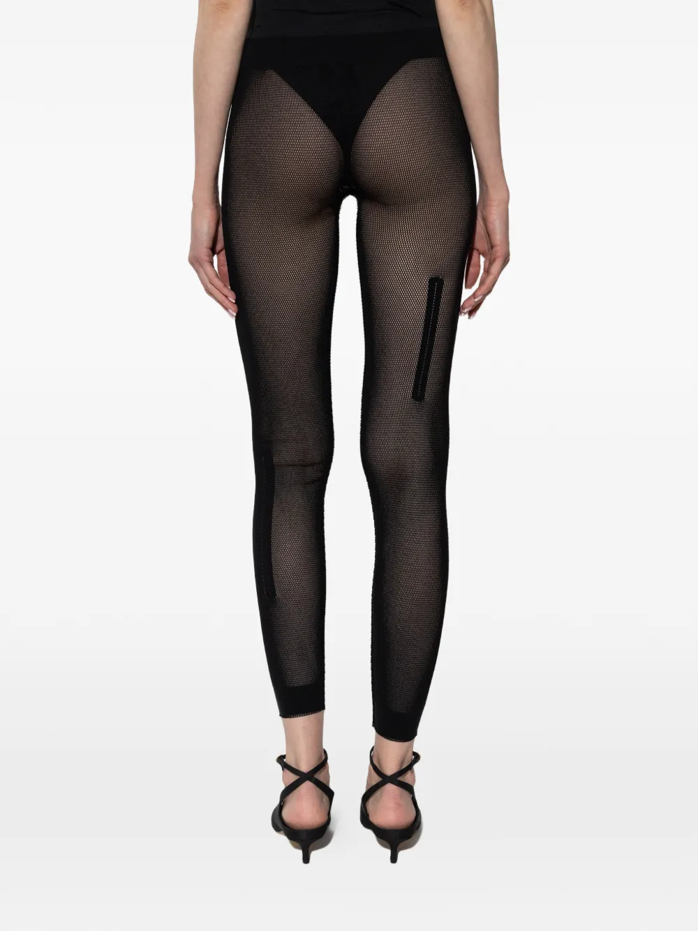 Issey Miyake Legging met ritsdetail Zwart