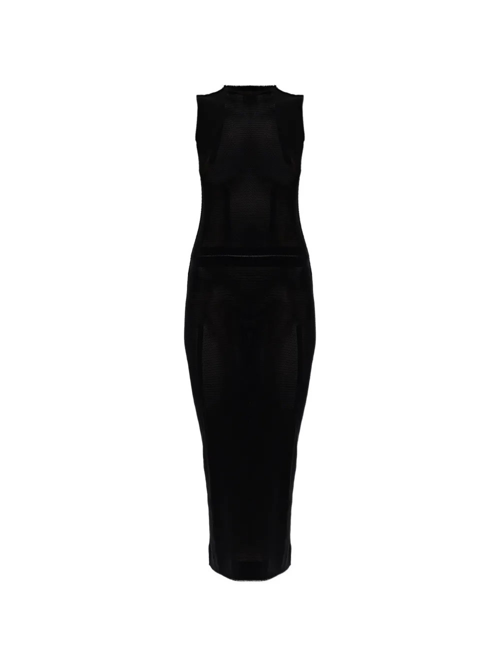 Issey Miyake sleeveless midi dress - Nero