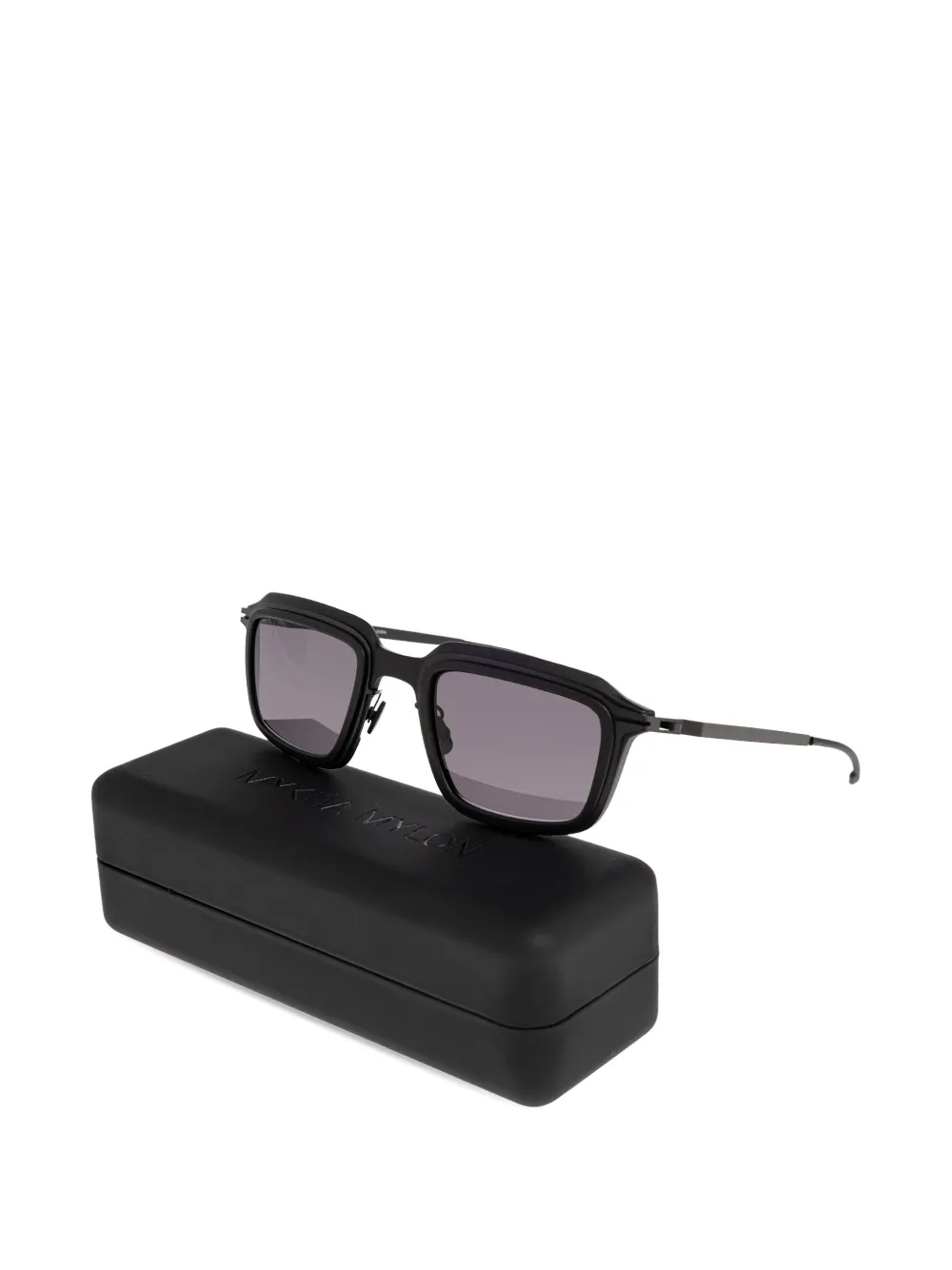 Mykita Drift MH6 zonnebril met vierkant montuur Zwart
