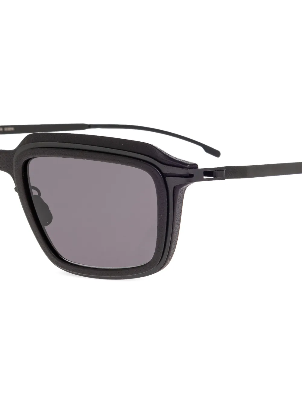 Mykita Drift MH6 zonnebril met vierkant montuur Zwart
