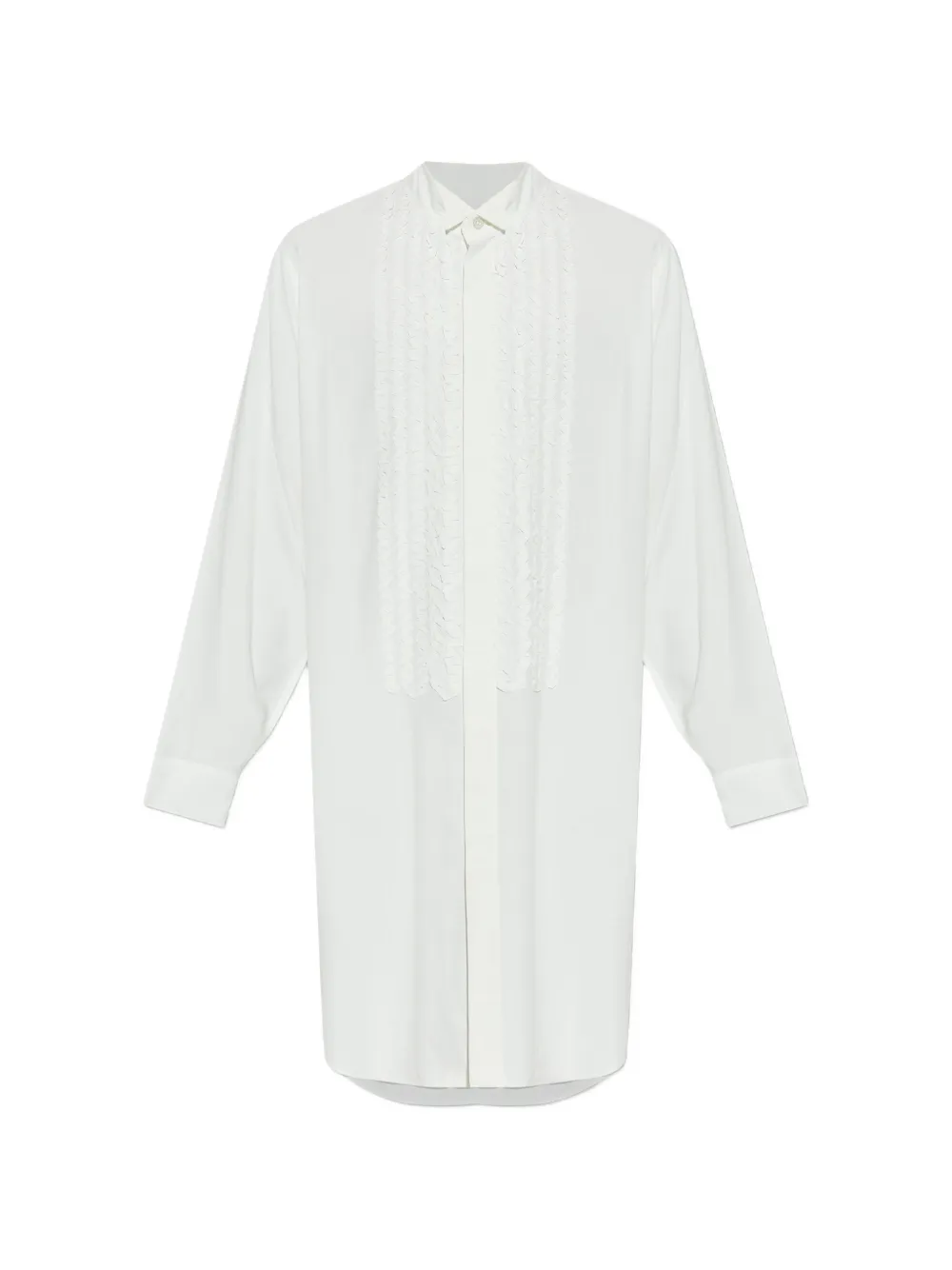 Homme Plissé Issey Miyake plissé ruffled shirt - Bianco