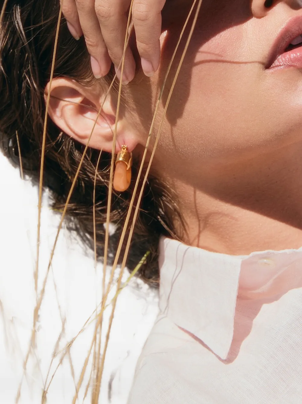 Lizzie Fortunato Organic hoop earrings - Oro