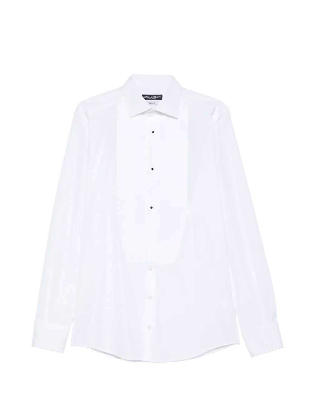 Dolce & Gabbana button bib shirt - Weiß