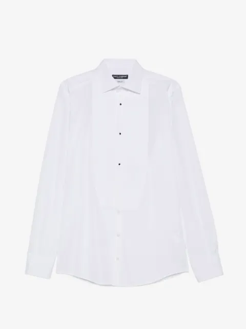 Dolce & Gabbana camisa de esmoquin de popelina de algodón