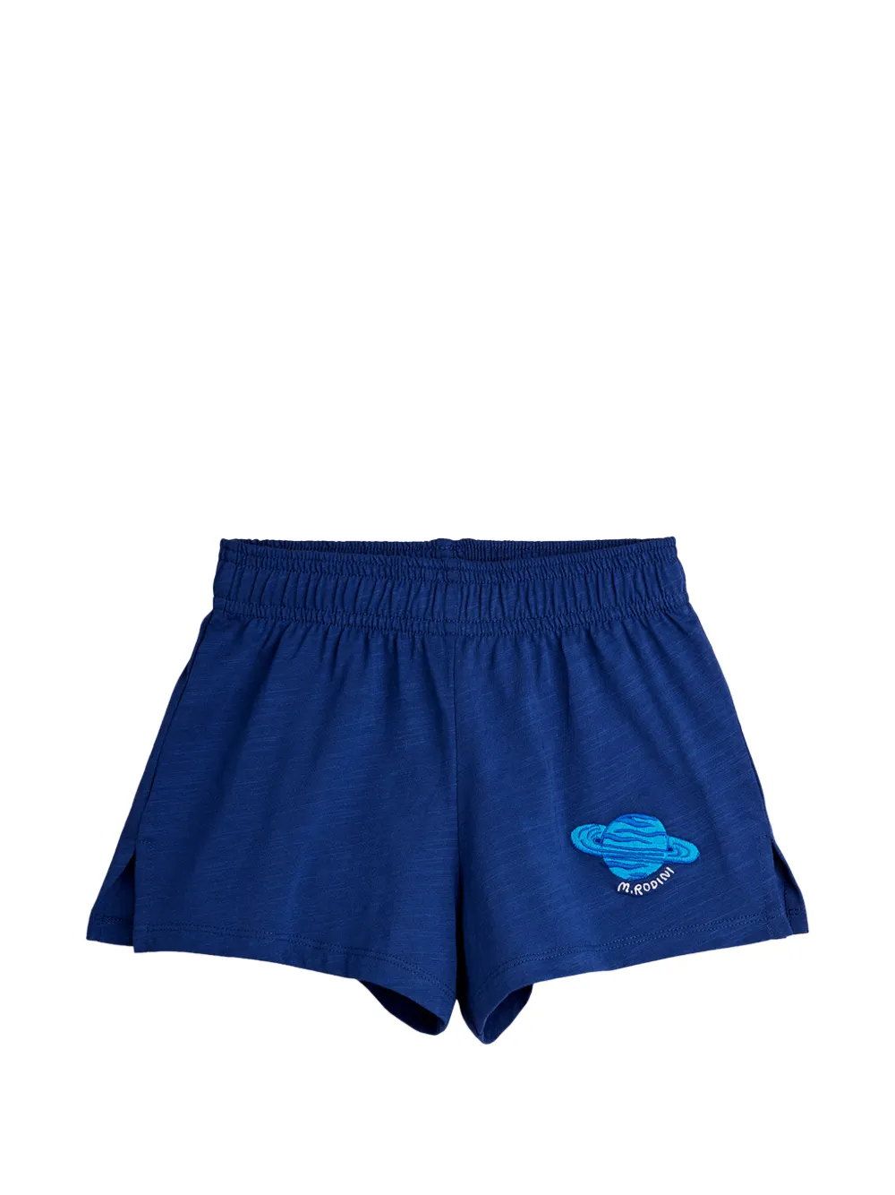 Mini Rodini planet-embroidered shorts - Blu