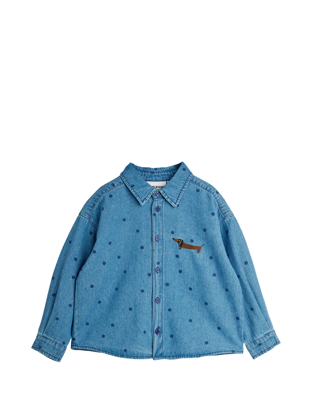 Mini Rodini polka dot shirt - Blu