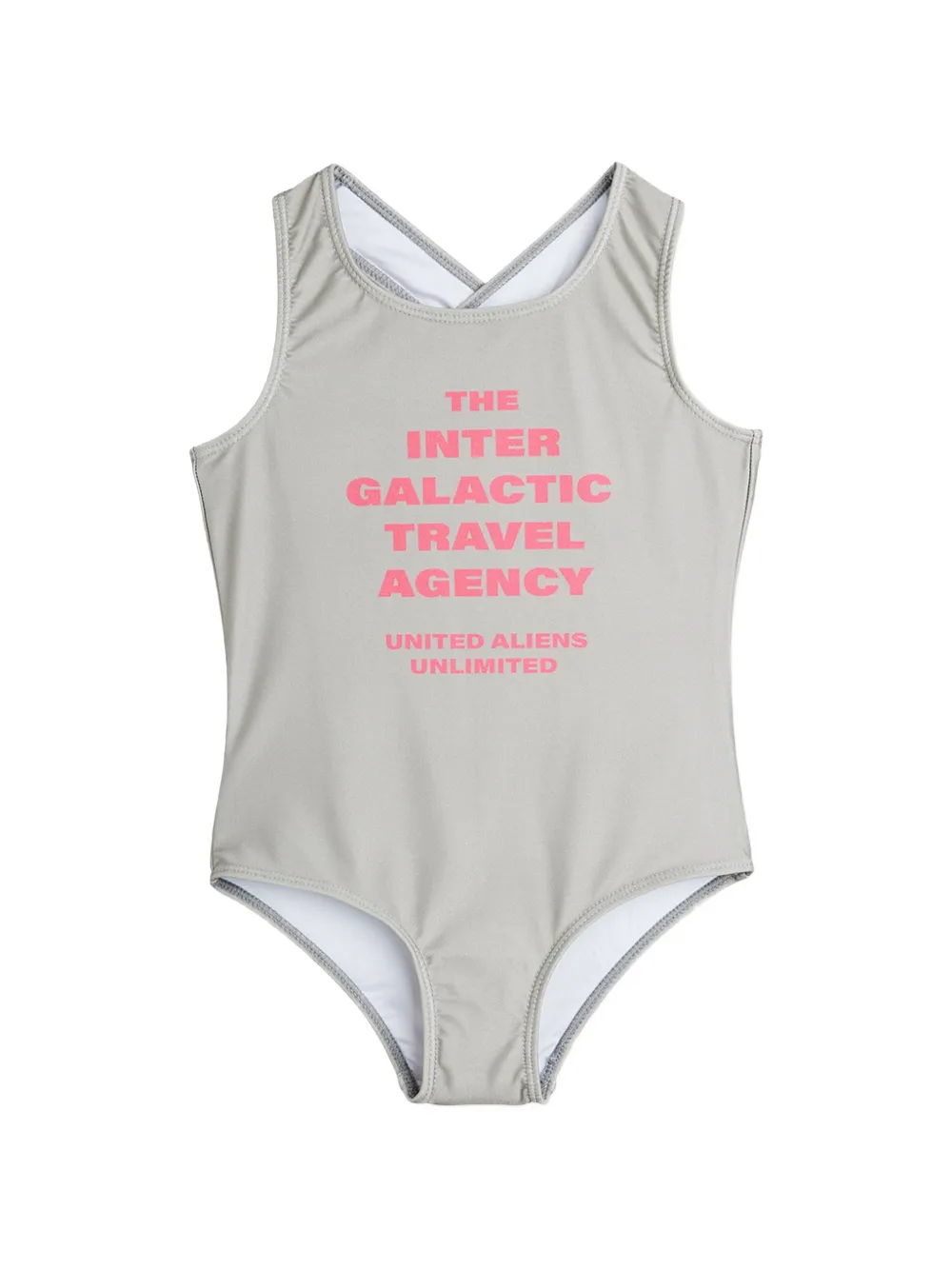 Mini Rodini print swimsuit - Grigio