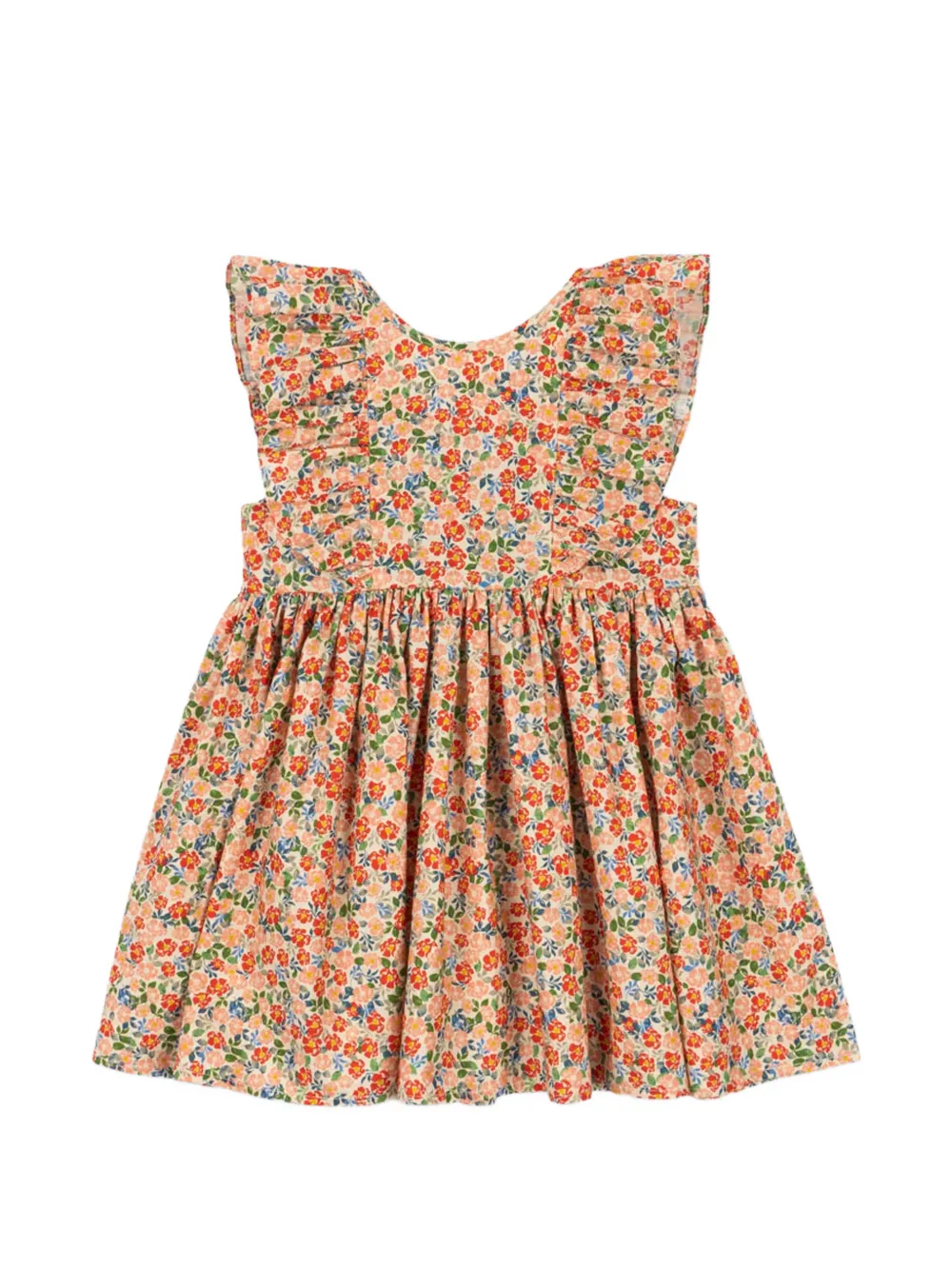 Konges Sløjd ruffled floral dress - Toni neutri