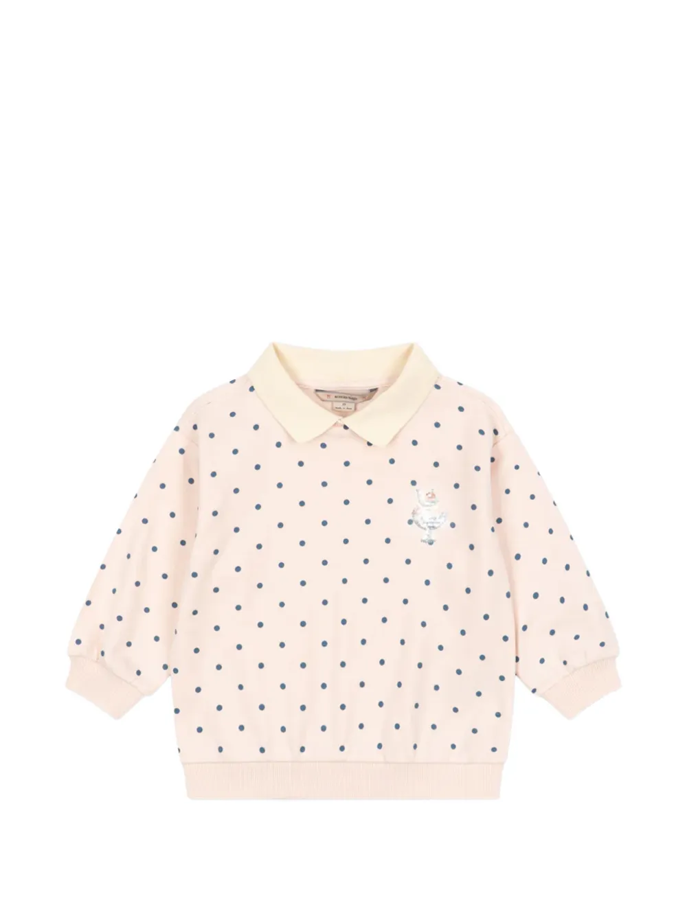 Konges Sløjd polka dot-embellished polo shirt - Rosa