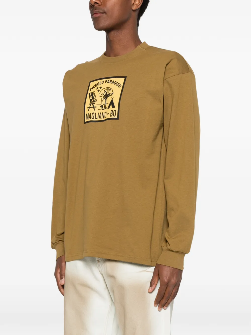 Magliano T-shirt met grafische print Bruin
