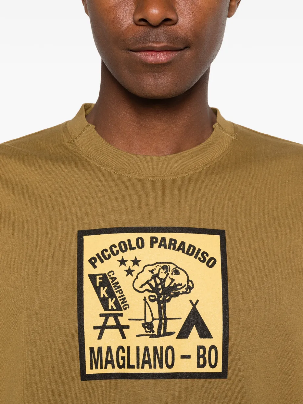 Magliano T-shirt met grafische print Bruin