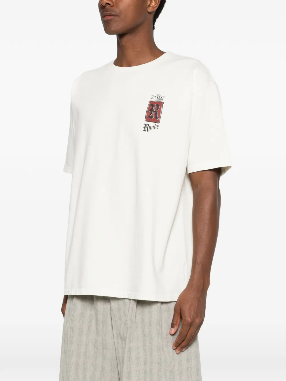 Rhude logo-print cotton T-shirt - thumbnail 4 of 5