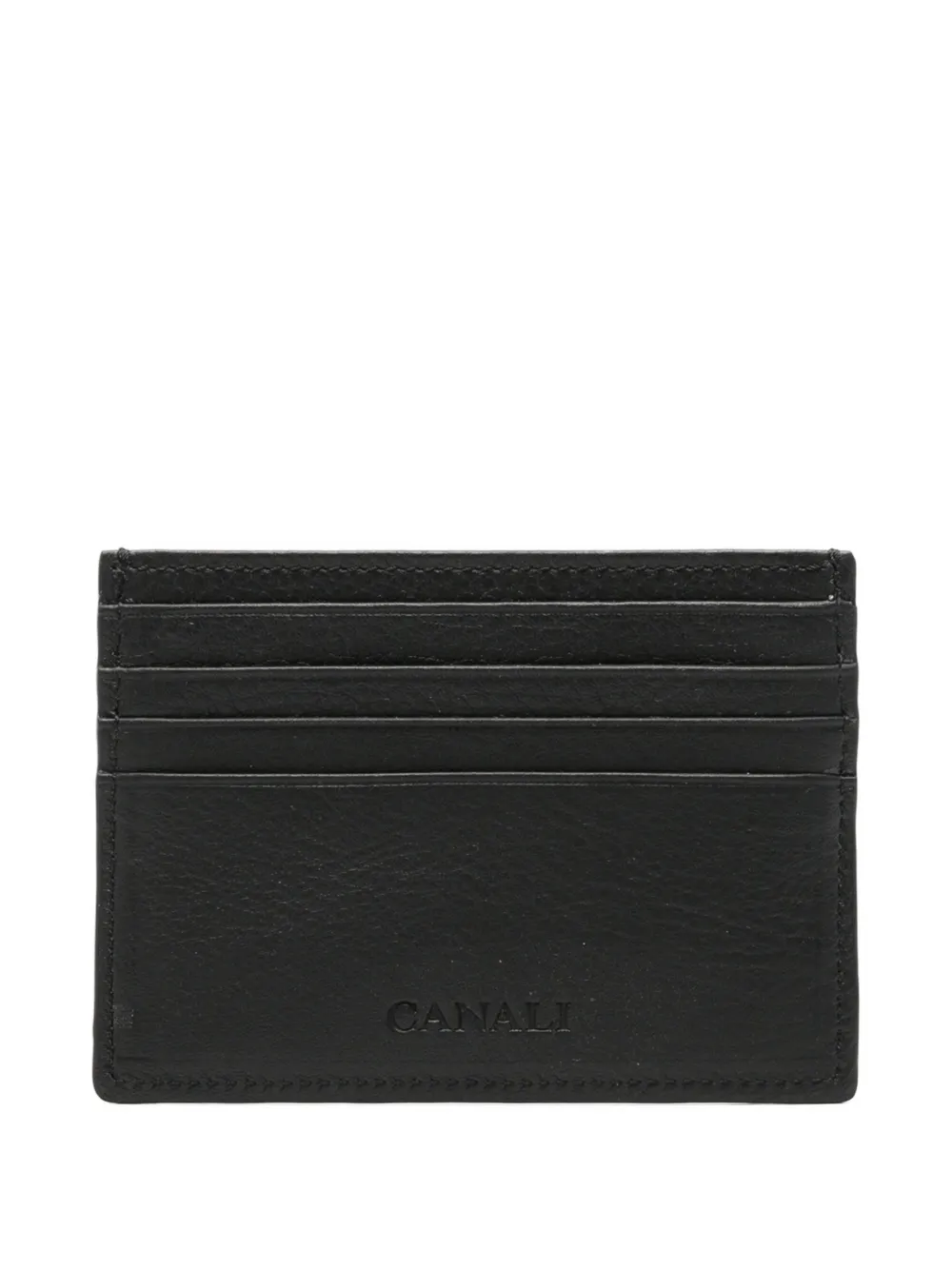 Canali leather card holder - Nero