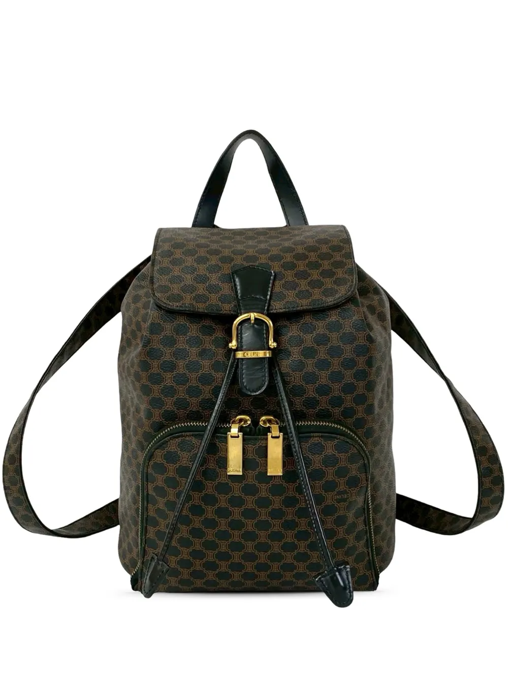 Celine Pre-Owned 2000 Macadam Coated Canvas backpack - Nero