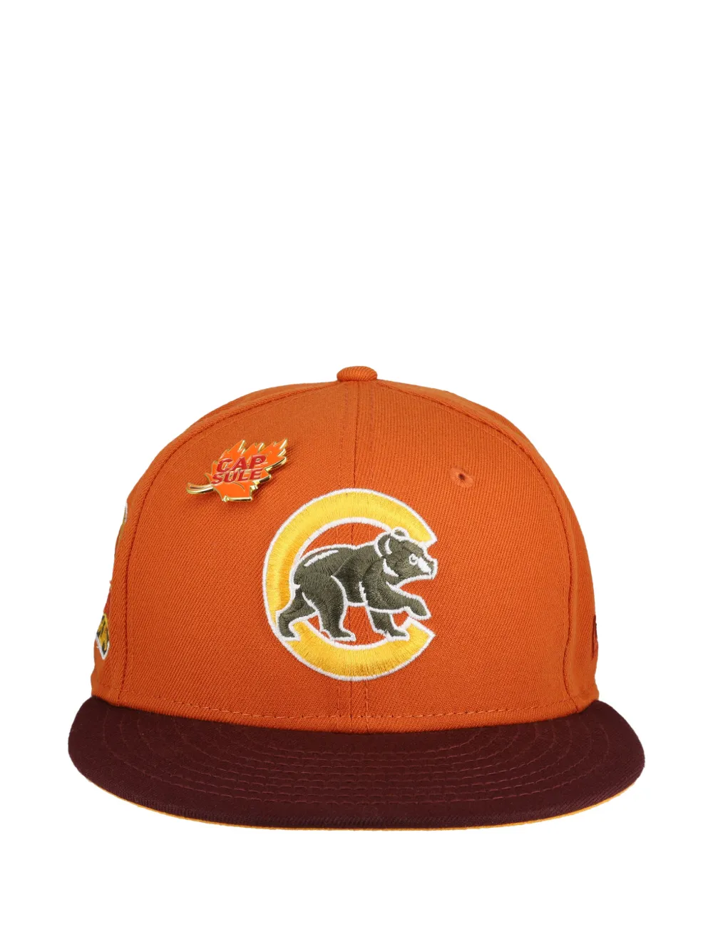 NEW ERA CAP 59Fifty Chicago Cubs Fall Collection 2016 World Series embroidered fitted cat - Arancione