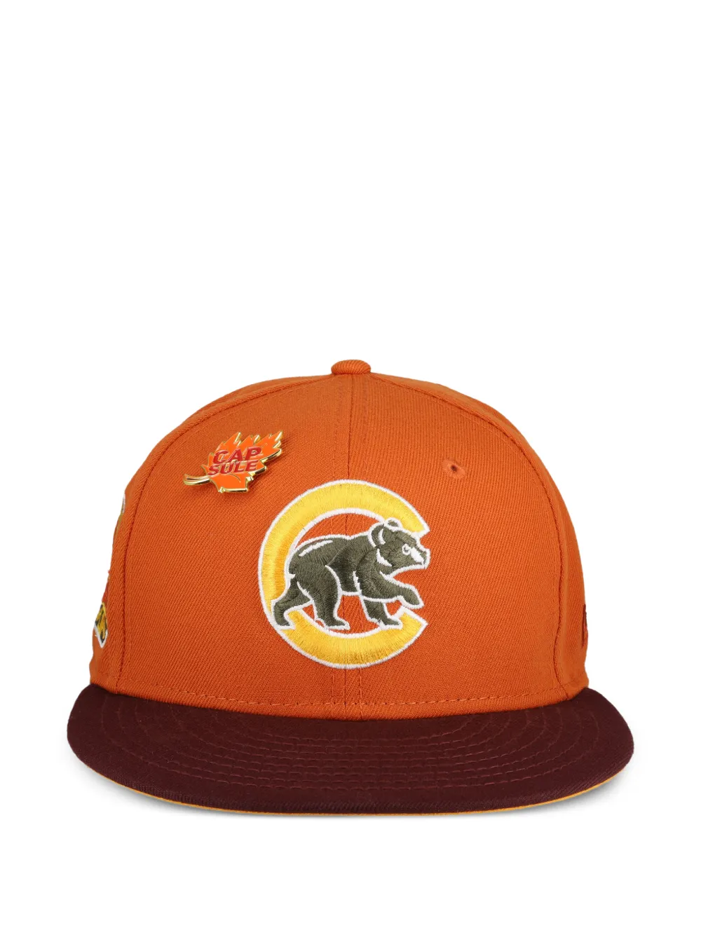 NEW ERA CAP 59Fifty Chicago Cubs Fall Collection 2016 World Series embroidered fitted cat - Arancione