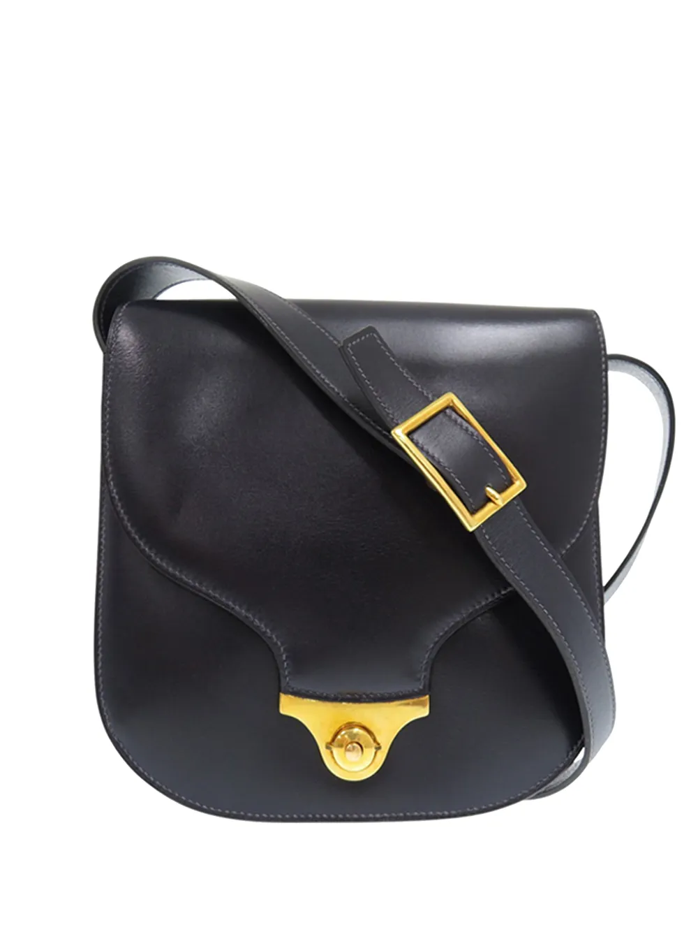 Hermès Pre-Owned 1945-1970 Box Calf shoulder bag - Black