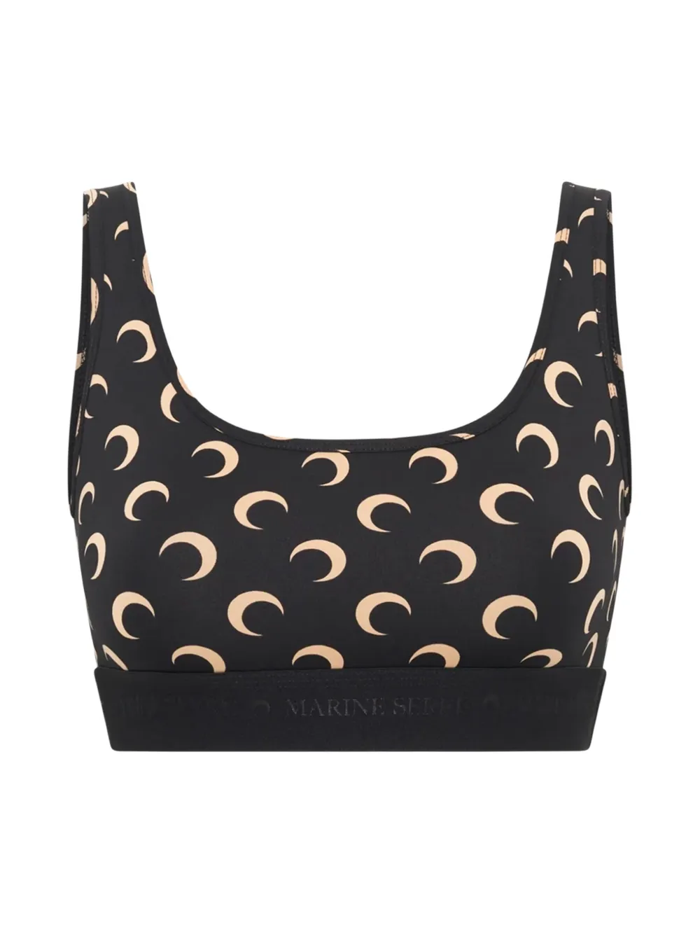  Marine Serre Moon-print Top - Black 
