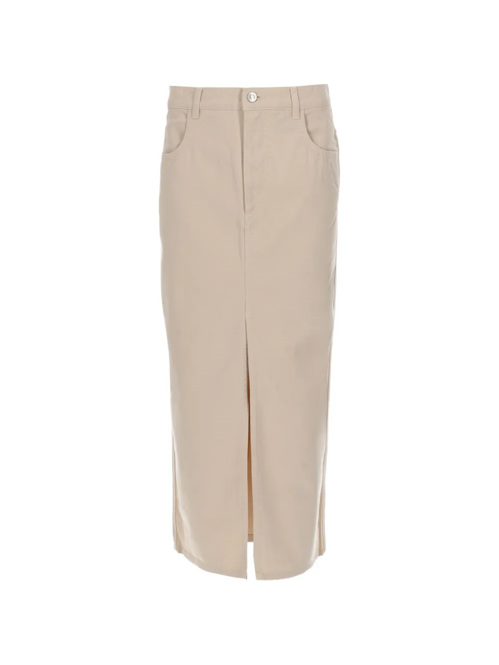 ISABEL MARANT Faharia front-slit midi skirt - Toni neutri
