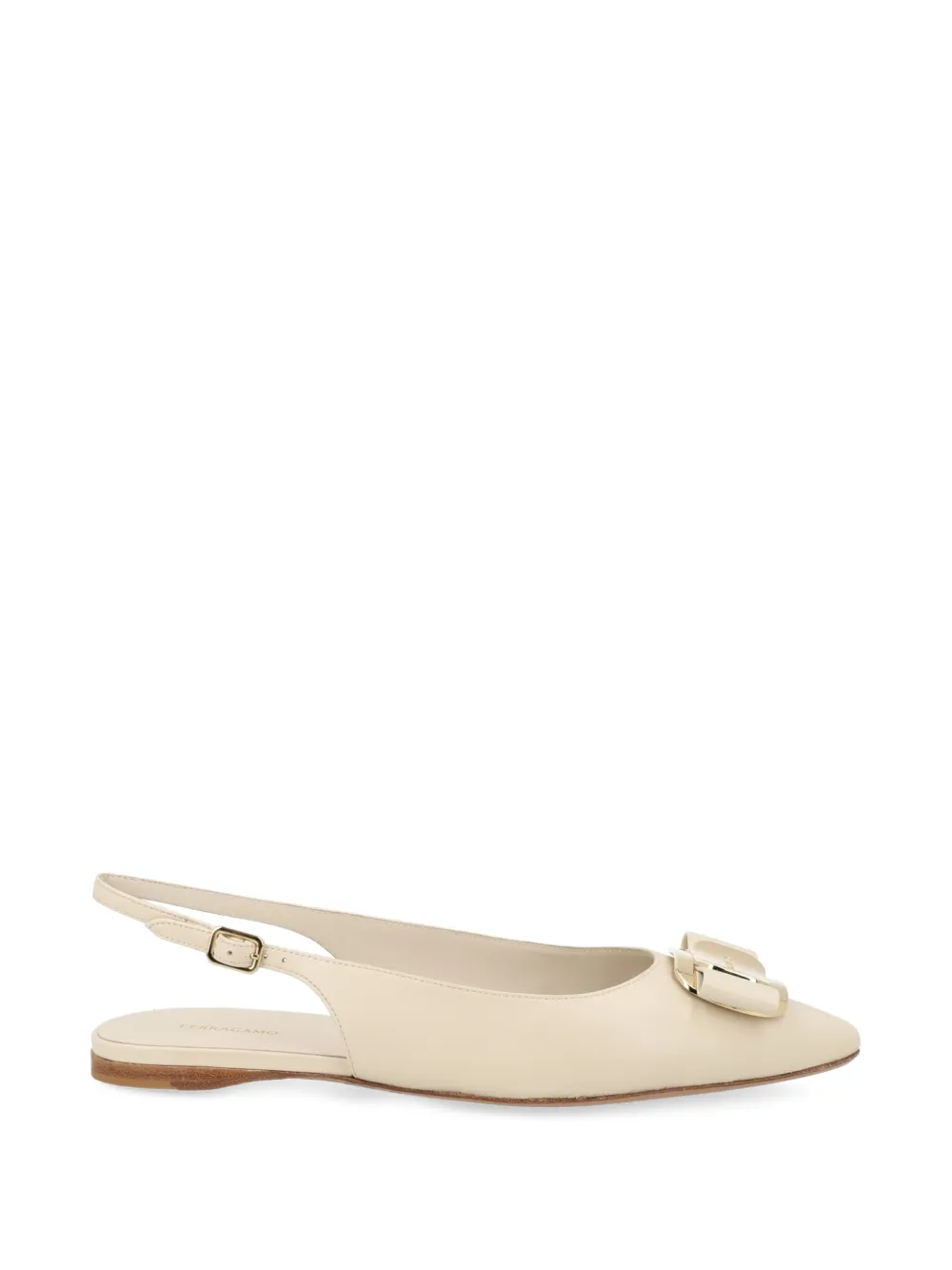 Ferragamo Vara-bow slingback ballet flats - Toni neutri