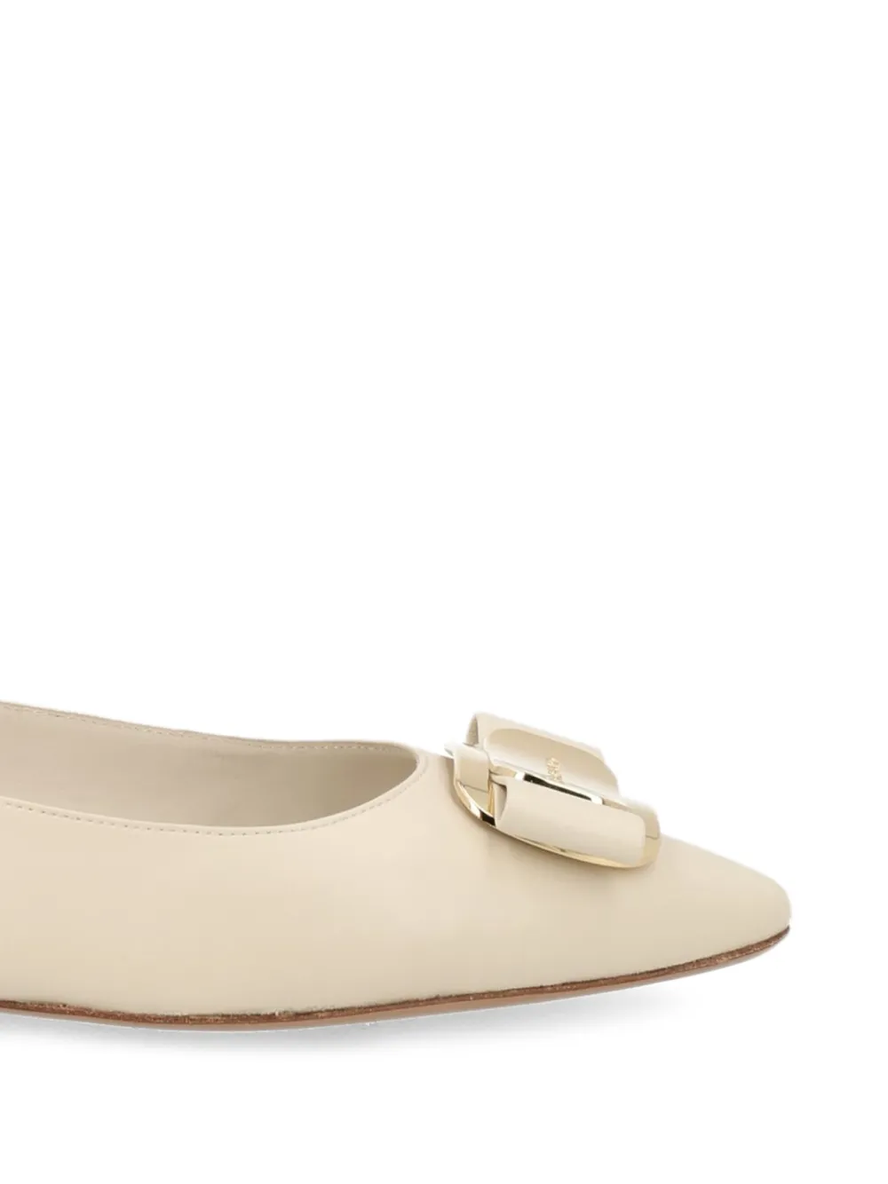 Ferragamo Vara-bow slingback ballet flats Beige