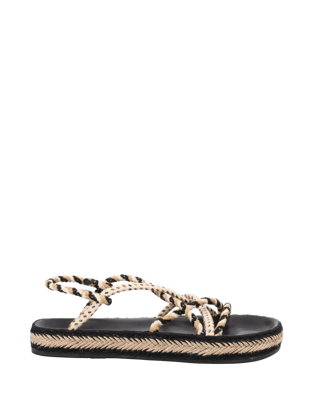 ISABEL MARANT braided rope sandals - Schwarz