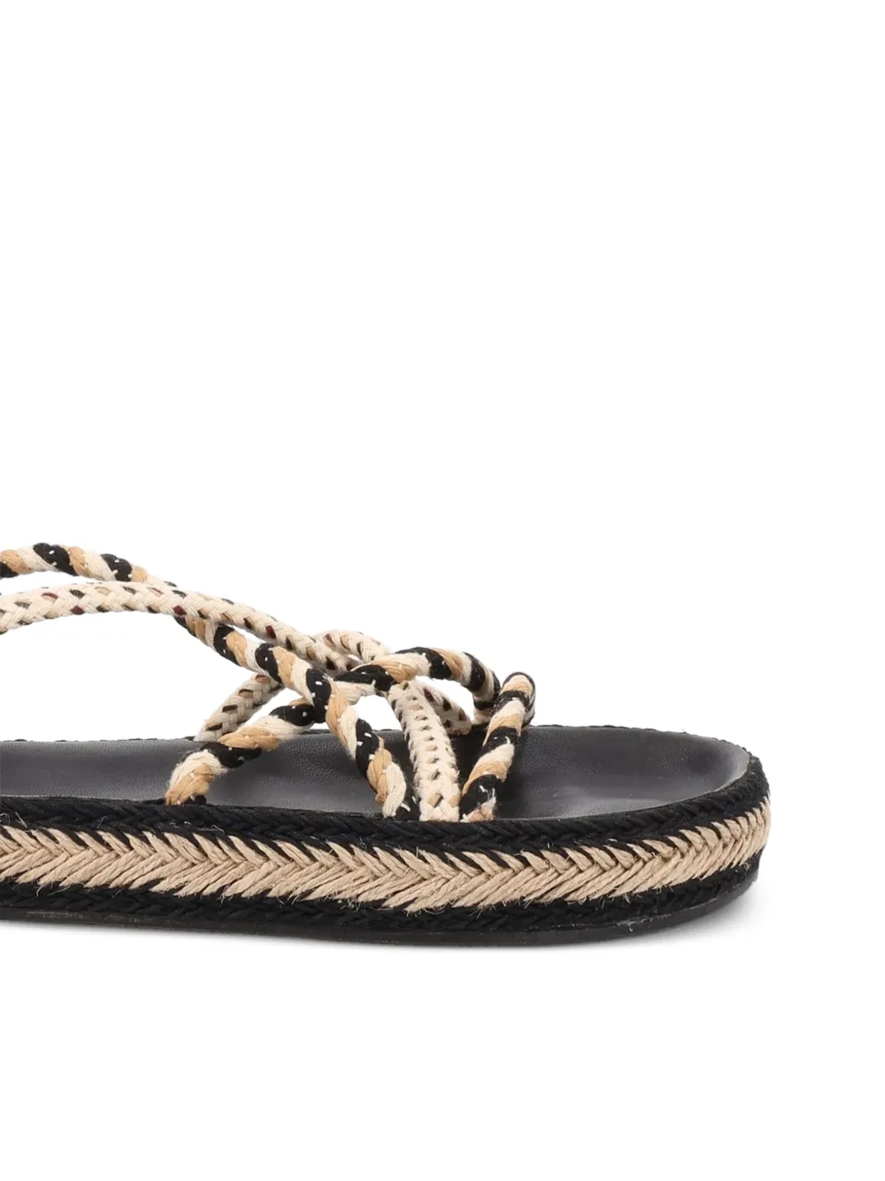 ISABEL MARANT braided rope sandals Zwart