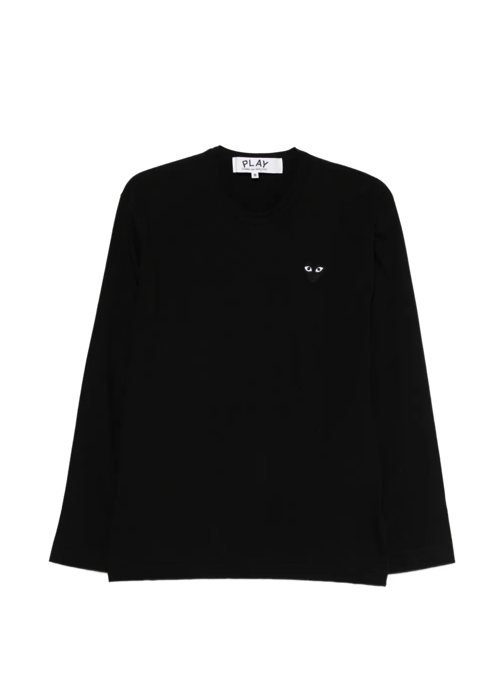 Comme Des Garçons heart-patch T-shirt - Schwarz