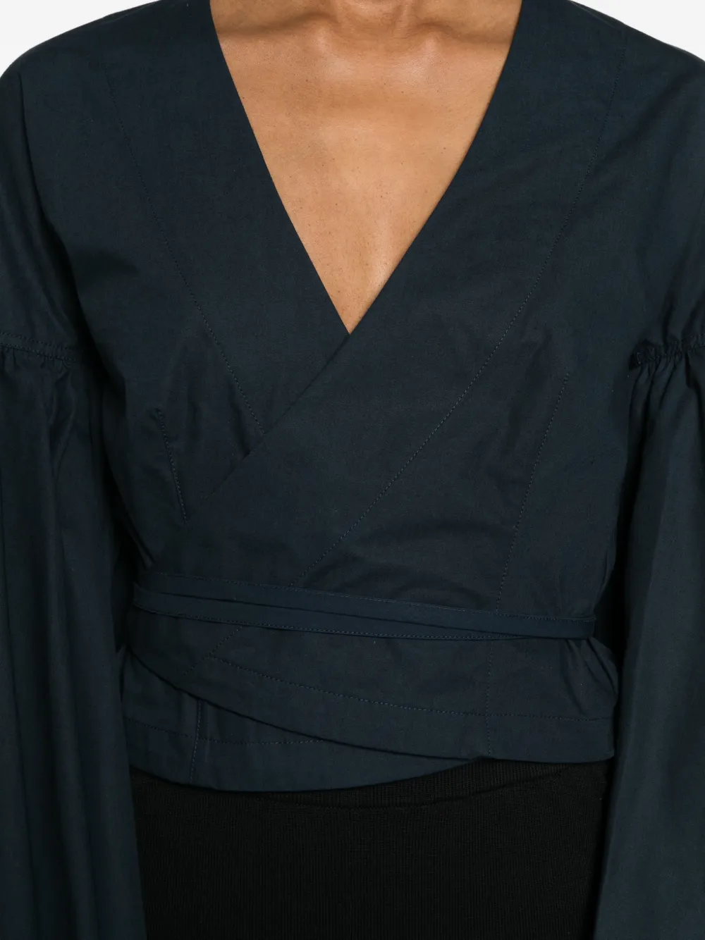 Jacquemus The Paysan wikkeltop Blauw