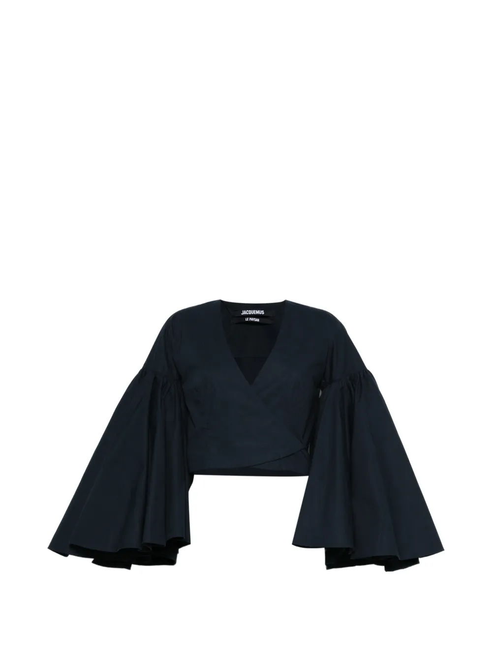 Jacquemus cropped blouse - Blu