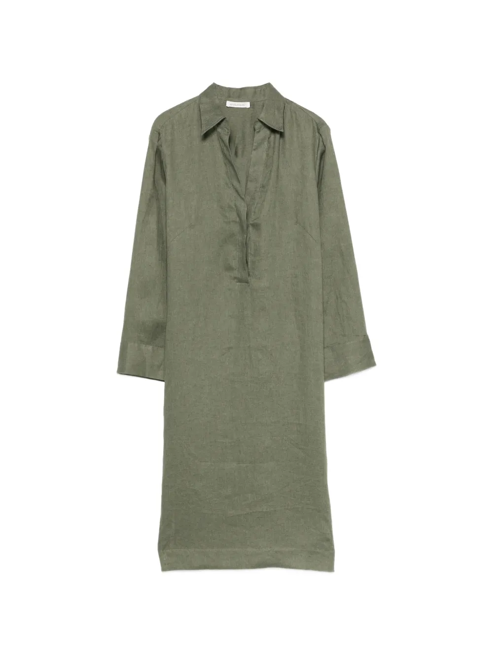 ARCHIVIO 67 V-neck shirt dress - Verde