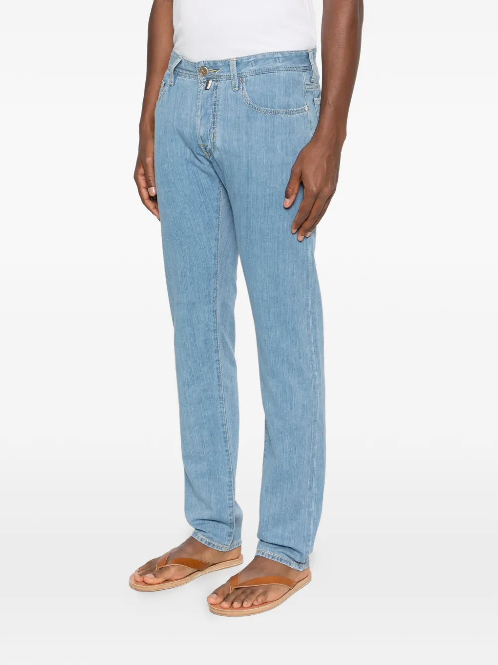 Jacob Cohën Bard jeans met knoopsluiting Blauw