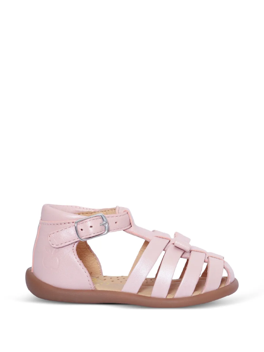Pom D'api Stand-Up Knot leather sandals - Rosa