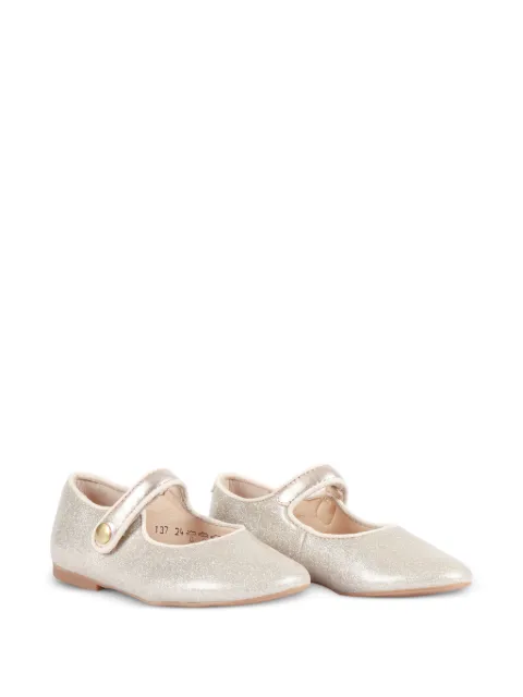 Pom D'api Daisy Baby glitter-effect ballet flats