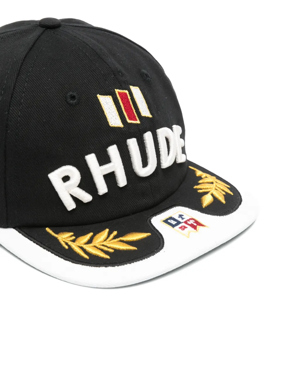 RHUDE Honkbalpet met borduurwerk Zwart