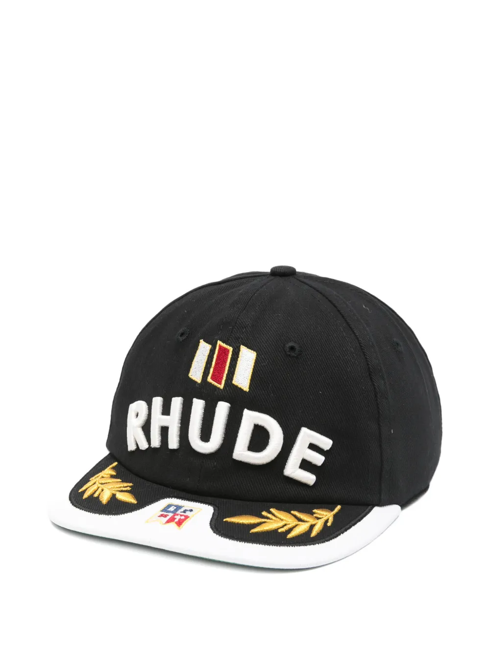 RHUDE embroidered baseball cap - Nero