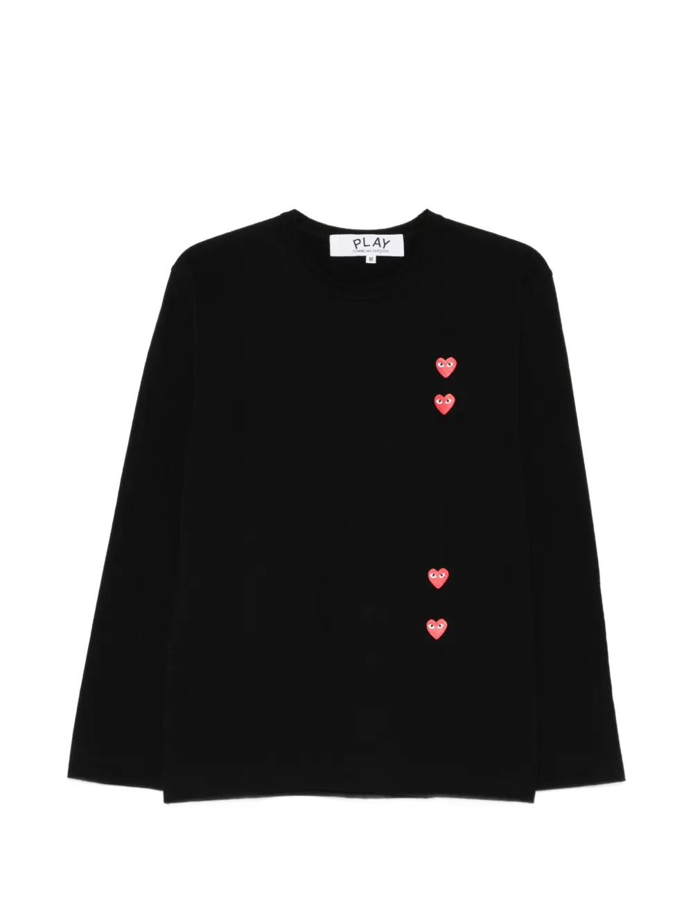 Comme Des Garçons Play heart-print long-sleeve T-shirt - Nero