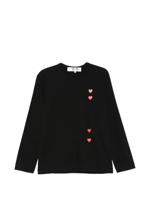 Comme Des Garçons heart detail long sleeve sweater