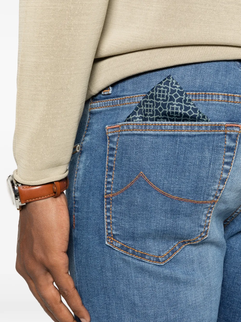Jacob Cohën Bard jeans met vijf zakken Blauw