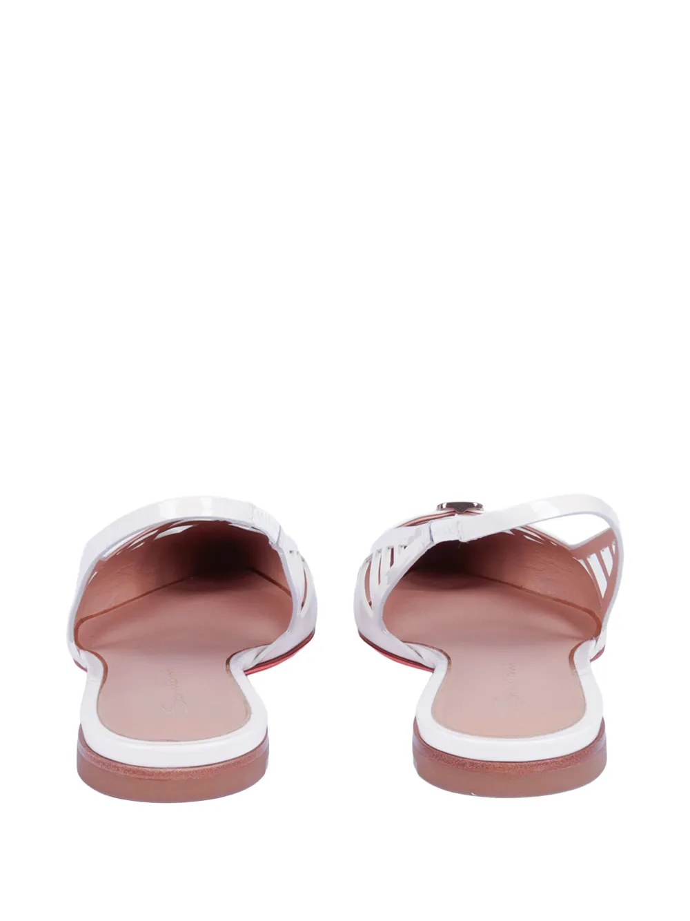 Santoni Stella cut-out slingback pumps Wit