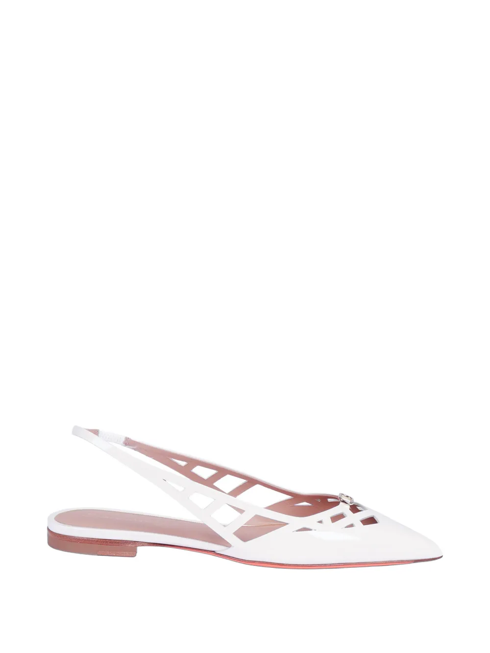 Santoni Stella cut-out slingback pumps - Bianco