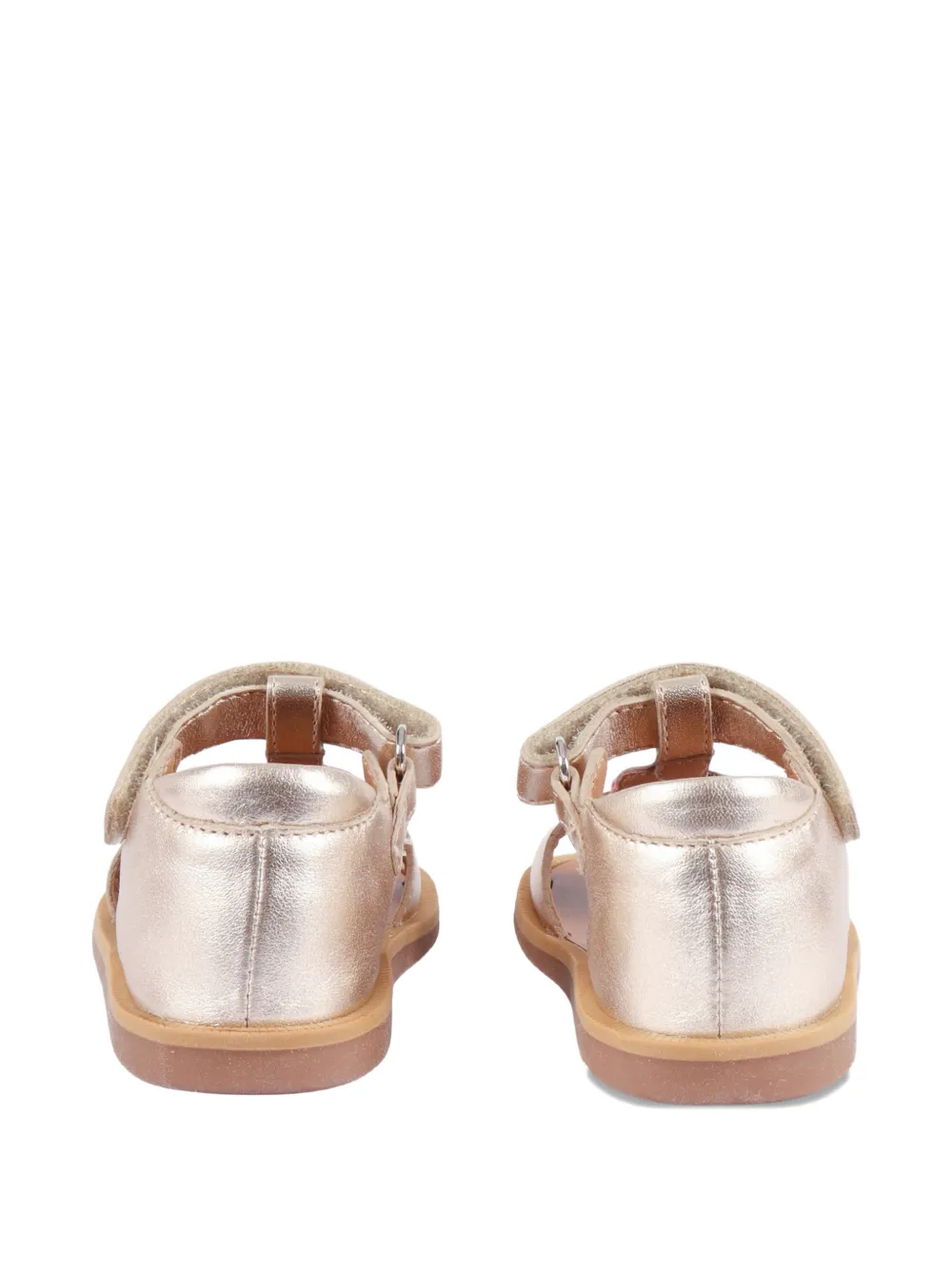 Pom D'api Poppy butterfly-patch sandals Beige