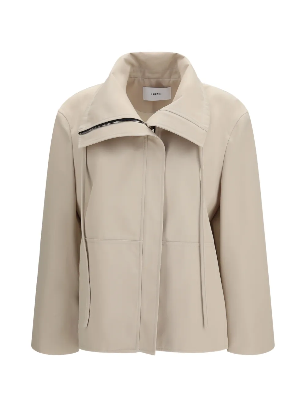Lardini zipped collared jacket - Toni neutri
