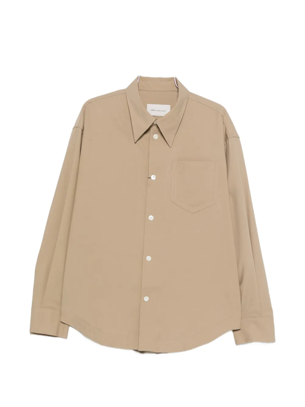 AMI Paris pocket shirt - Toni neutri