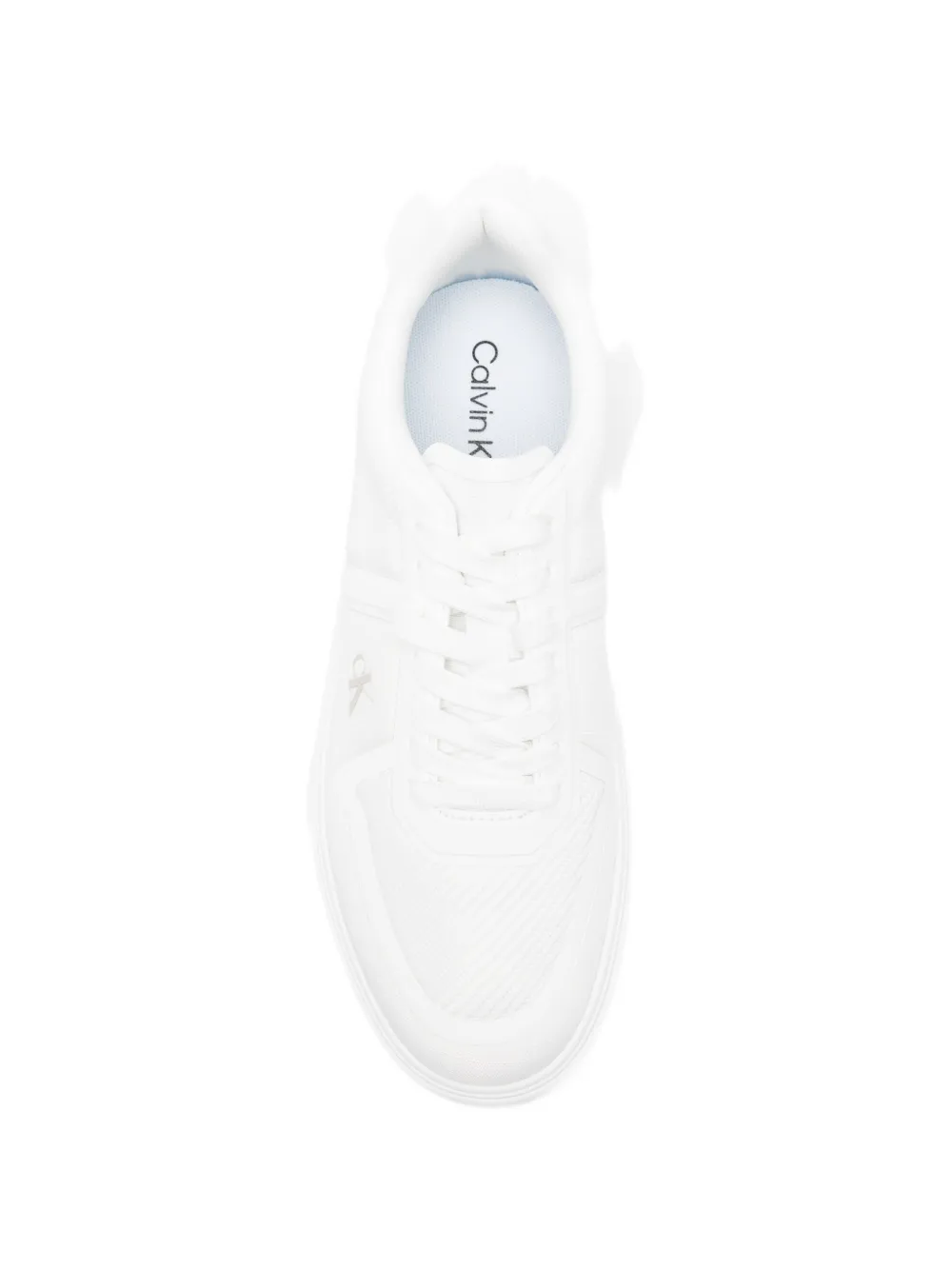 Calvin Klein Geribbelde sneakers Wit