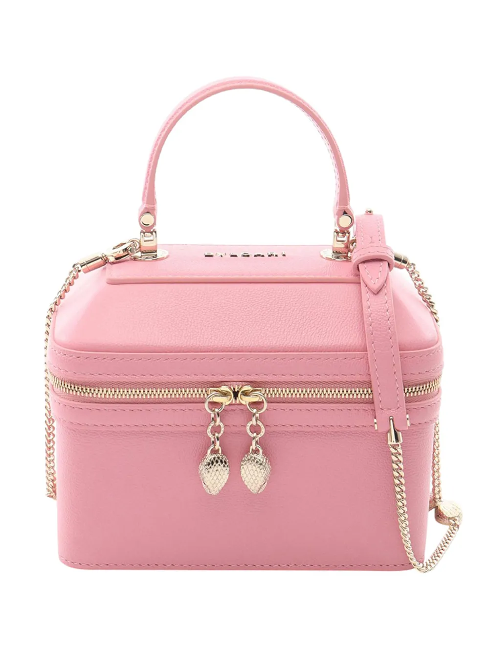 Bvlgari Pre-Owned 2010-2025 Leather Serpenti Forever Vanity Bag satchel - Rosa