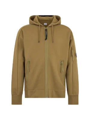 C.P. Company ロゴフーデッド スウェットシャツ | ブラウン | FARFETCH JP