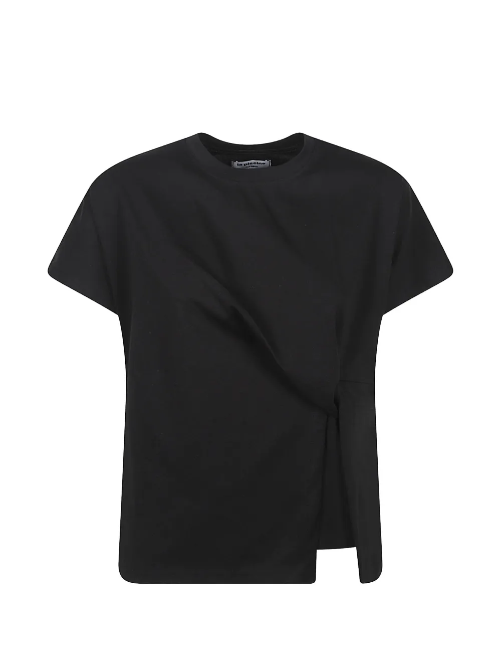 La Piscine draped T-shirt - Schwarz